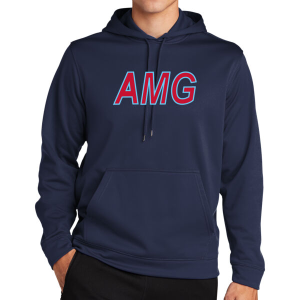 AMG Basketball Fleece Hooded Pullover Thumbnail